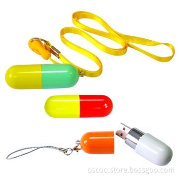 hot-selling pill style usb flash drive, high w/r speed